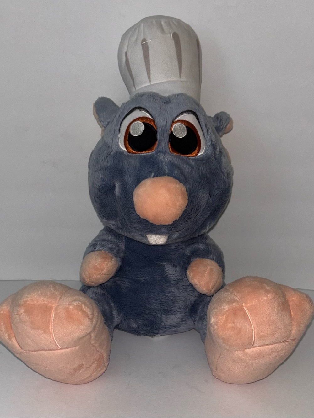 Disney Parks Chef Remy Ratatouille Pixar Movie Big Feet Plush Stuffed Toy 14"
